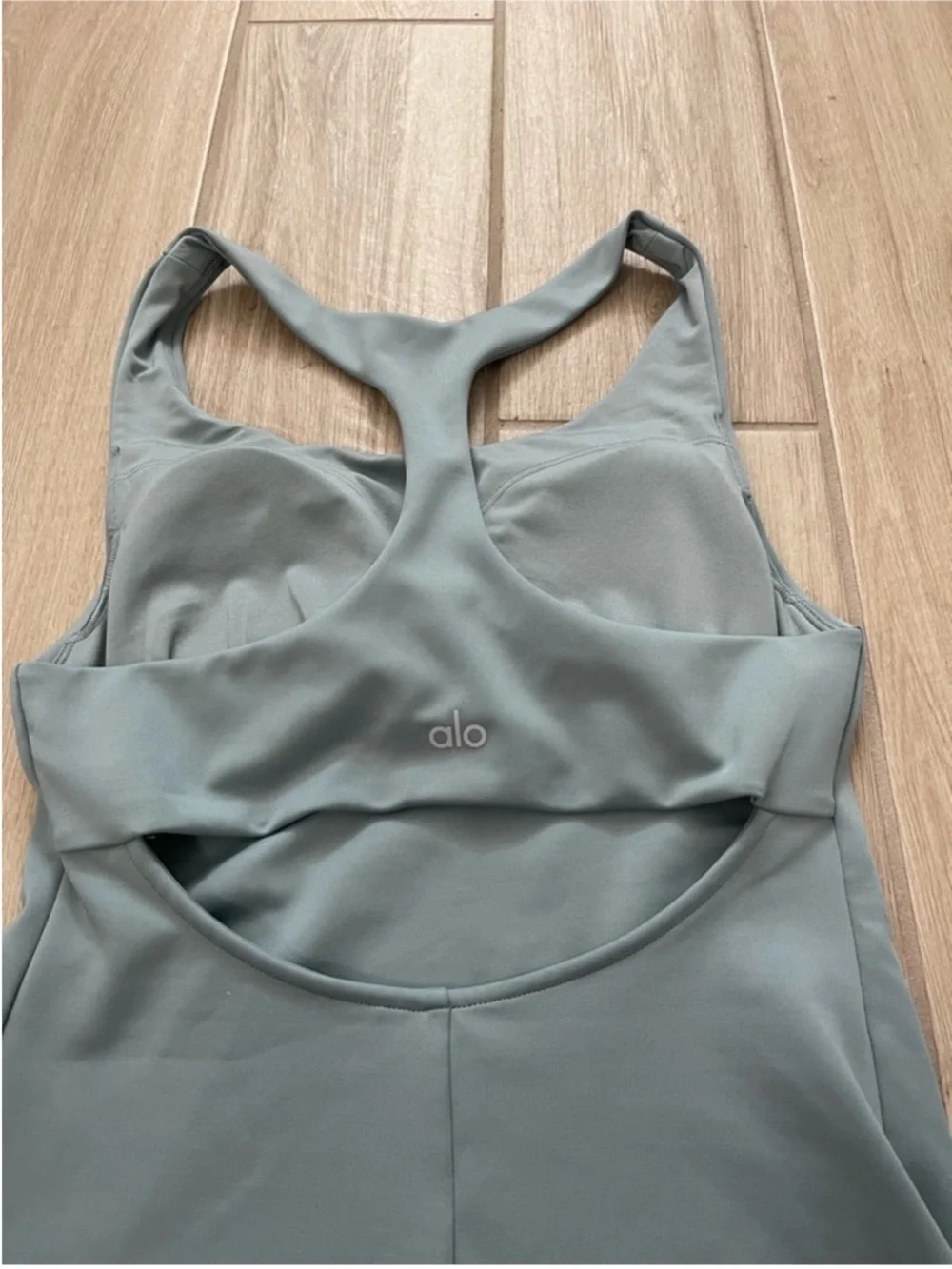 Alo Yoga Airlift Fly Dress Tennis Cutout Cosmic Grey Blue Sz S 4-6 W8155R